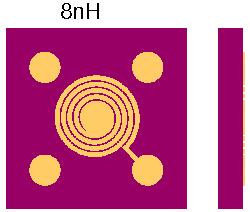 LX2500Q20NH-L3.9T-8nH HIGH Q FACTOR SPIRAL CHIP INDUCTORS