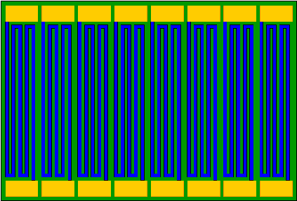 isolated silicon resistor network