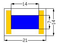 microwave ceramic substrate thin film chip resistor