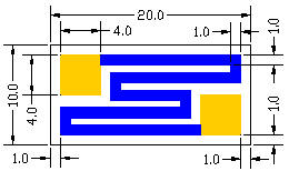 Alumina Ceramic [Al2O3] 99.47GHz Microwave Thin Film Chip Resistor USMRS1020T10