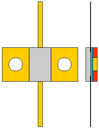 2.2Ω, 443.90GHz 20W ALUMINUM NITRIDE FLANGED POWER RESISTORS, FLANGE MODEL FL03G USMRPFG05005030AN-20W-2R2-1%-FL03G