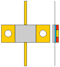 3.3Ω, 32.88GHz 185W ALUMINUM NITRIDE FLANGED POWER RESISTORS, FLANGE MODEL FL04G USMRPFG15015030AN-185W-3R3-1%-FL04G