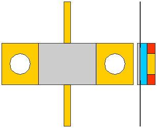 2.7Ω, 17.86GHz 400W ALUMINUM NITRIDE FLANGED POWER RESISTORS, FLANGE MODEL FL07G USMRPFG22522530AN-400W-2R7-1%-FL07G