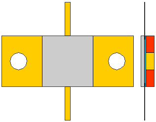 1.5Ω, 15.89GHz 770W ALUMINUM NITRIDE FLANGED POWER RESISTORS, FLANGE MODEL FL09G USMRPFG32032030AN-770W-1R5-1%-FL09G